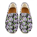 Watercolor Cattleya Pattern Print Casual Shoes