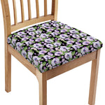 Watercolor Cattleya Pattern Print Chair Cushion Cover