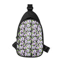 Watercolor Cattleya Pattern Print Sling Bag