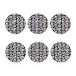 Watercolor Cattleya Pattern Print Coaster Set