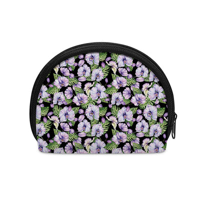 Watercolor Cattleya Pattern Print Coin Purse