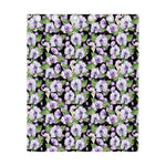Watercolor Cattleya Pattern Print Curtain