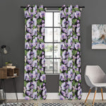 Watercolor Cattleya Pattern Print Curtain