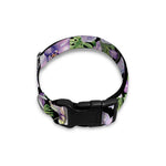 Watercolor Cattleya Pattern Print Dog Collar