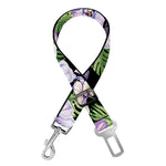Watercolor Cattleya Pattern Print Dog Seat Belt