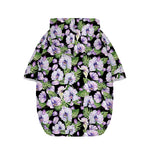 Watercolor Cattleya Pattern Print Dog Zip Up Hoodie