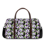 Watercolor Cattleya Pattern Print Duffle Bag