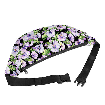 Watercolor Cattleya Pattern Print Fanny Pack