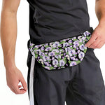 Watercolor Cattleya Pattern Print Fanny Pack