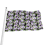 Watercolor Cattleya Pattern Print Flag