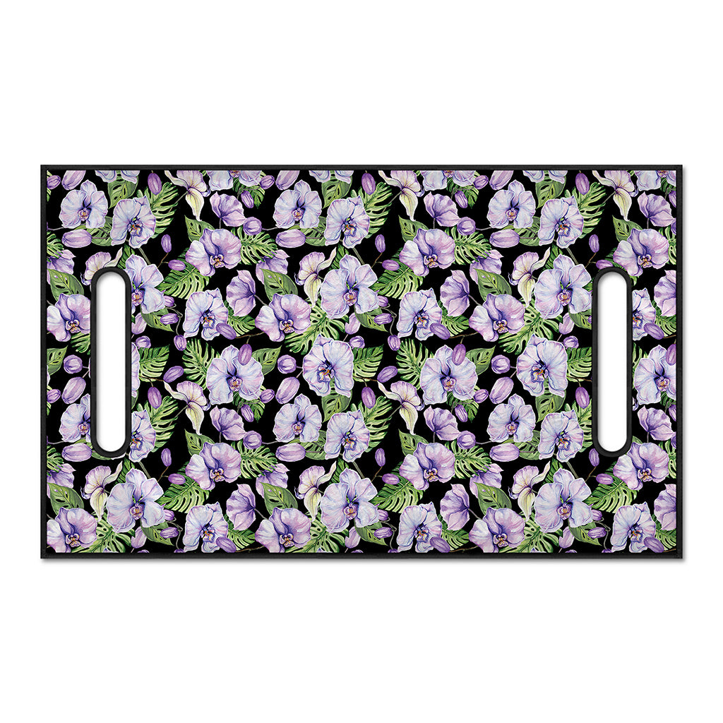 Watercolor Cattleya Pattern Print Golf Cart Seat Cover