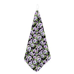 Watercolor Cattleya Pattern Print Hand Towel