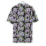 Watercolor Cattleya Pattern Print Hawaiian Shirt