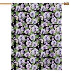 Watercolor Cattleya Pattern Print House Flag