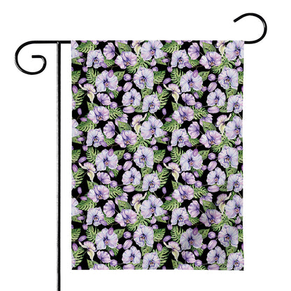 Watercolor Cattleya Pattern Print House Flag