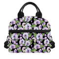 Watercolor Cattleya Pattern Print Insulated Lunch Bag
