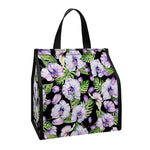 Watercolor Cattleya Pattern Print Insulated Lunch Tote
