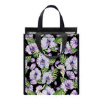 Watercolor Cattleya Pattern Print Insulated Lunch Tote