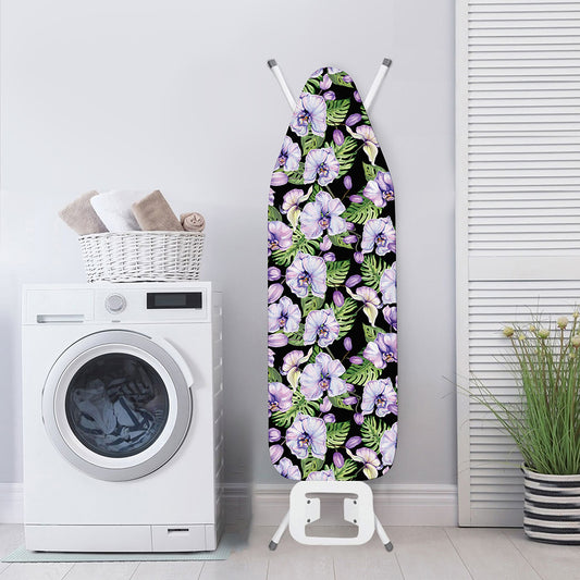 Watercolor Cattleya Pattern Print Ironing Board Cover