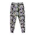 Watercolor Cattleya Pattern Print Jogger Pants