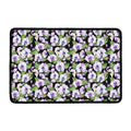 Watercolor Cattleya Pattern Print Kitchen Mat