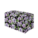 Watercolor Cattleya Pattern Print Leather Tissue Box Cover
