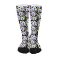 Watercolor Cattleya Pattern Print Long Socks