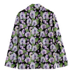 Watercolor Cattleya Pattern Print Men's Blazer