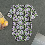 Watercolor Cattleya Pattern Print Men's Bodysuit