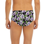 Watercolor Cattleya Pattern Print Men's Briefs