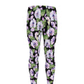 Watercolor Cattleya Pattern Print Men's Leggings