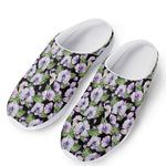 Watercolor Cattleya Pattern Print Mesh Casual Shoes