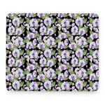 Watercolor Cattleya Pattern Print Mouse Pad