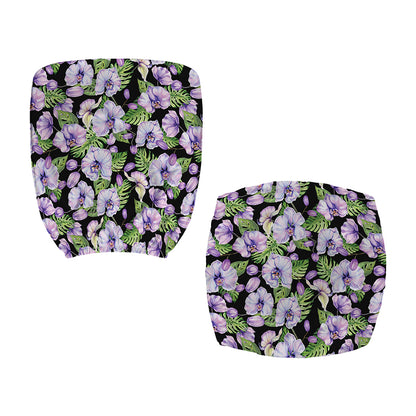 Watercolor Cattleya Pattern Print Office Chair Cover