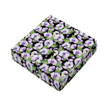 Watercolor Cattleya Pattern Print Outdoor Seat Cushion Cover