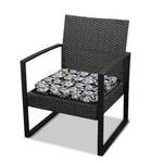Watercolor Cattleya Pattern Print Outdoor Seat Cushion Cover