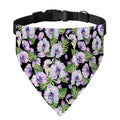 Watercolor Cattleya Pattern Print Over The Collar Dog Bandana