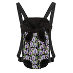 Watercolor Cattleya Pattern Print Pet Carrier Backpack