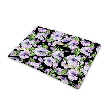 Watercolor Cattleya Pattern Print Pet Cooling Mat Cover