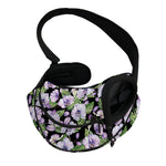Watercolor Cattleya Pattern Print Pet Sling Carrier