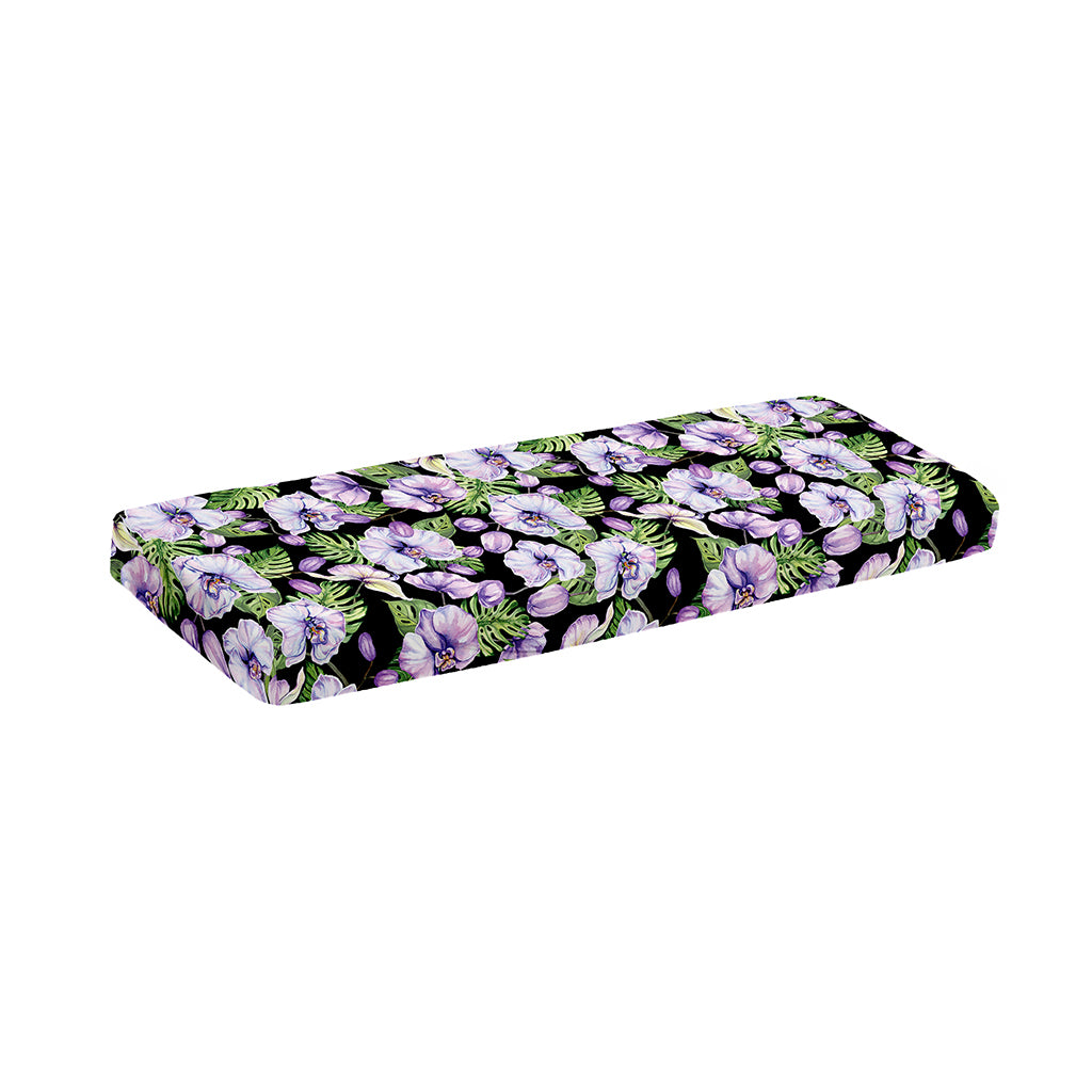 Watercolor Cattleya Pattern Print Piano Keyboard Cover
