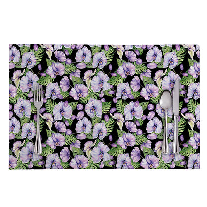 Watercolor Cattleya Pattern Print Placemat