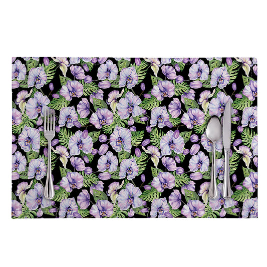 Watercolor Cattleya Pattern Print Placemat