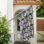 Watercolor Cattleya Pattern Print Polyester Flag