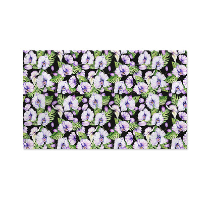 Watercolor Cattleya Pattern Print Polyester Flag