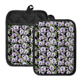 Watercolor Cattleya Pattern Print Pot Holders With Pocket