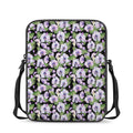 Watercolor Cattleya Pattern Print Rectangular Crossbody Bag