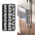 Watercolor Cattleya Pattern Print Refrigerator Handle Covers