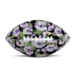 Watercolor Cattleya Pattern Print Rugby Ball