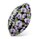 Watercolor Cattleya Pattern Print Rugby Ball